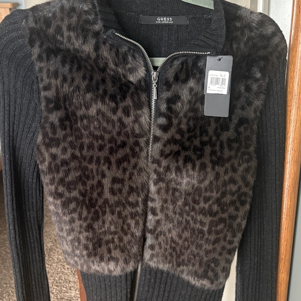Guess vintage NWT zip up sweater